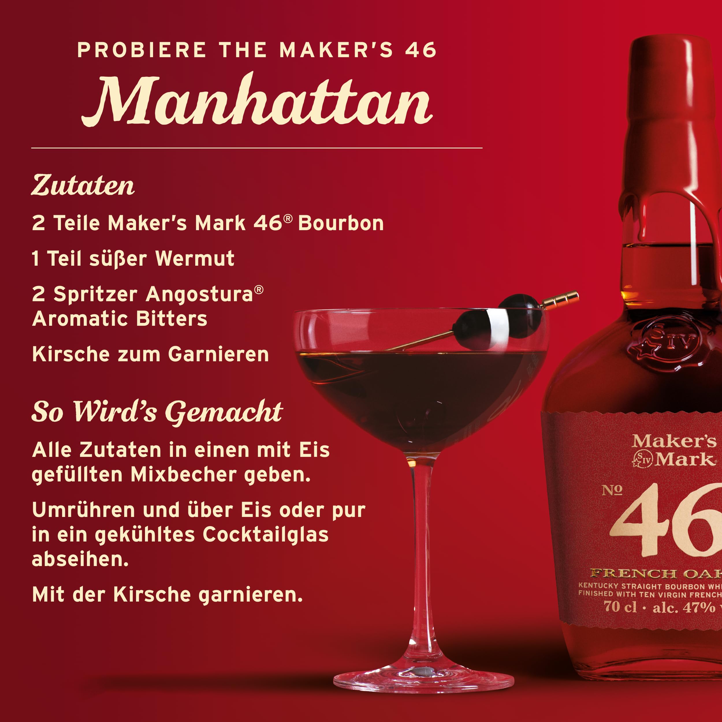 Maker's Mark 46 Bourbon Whisky 0,7l French Oak Finish