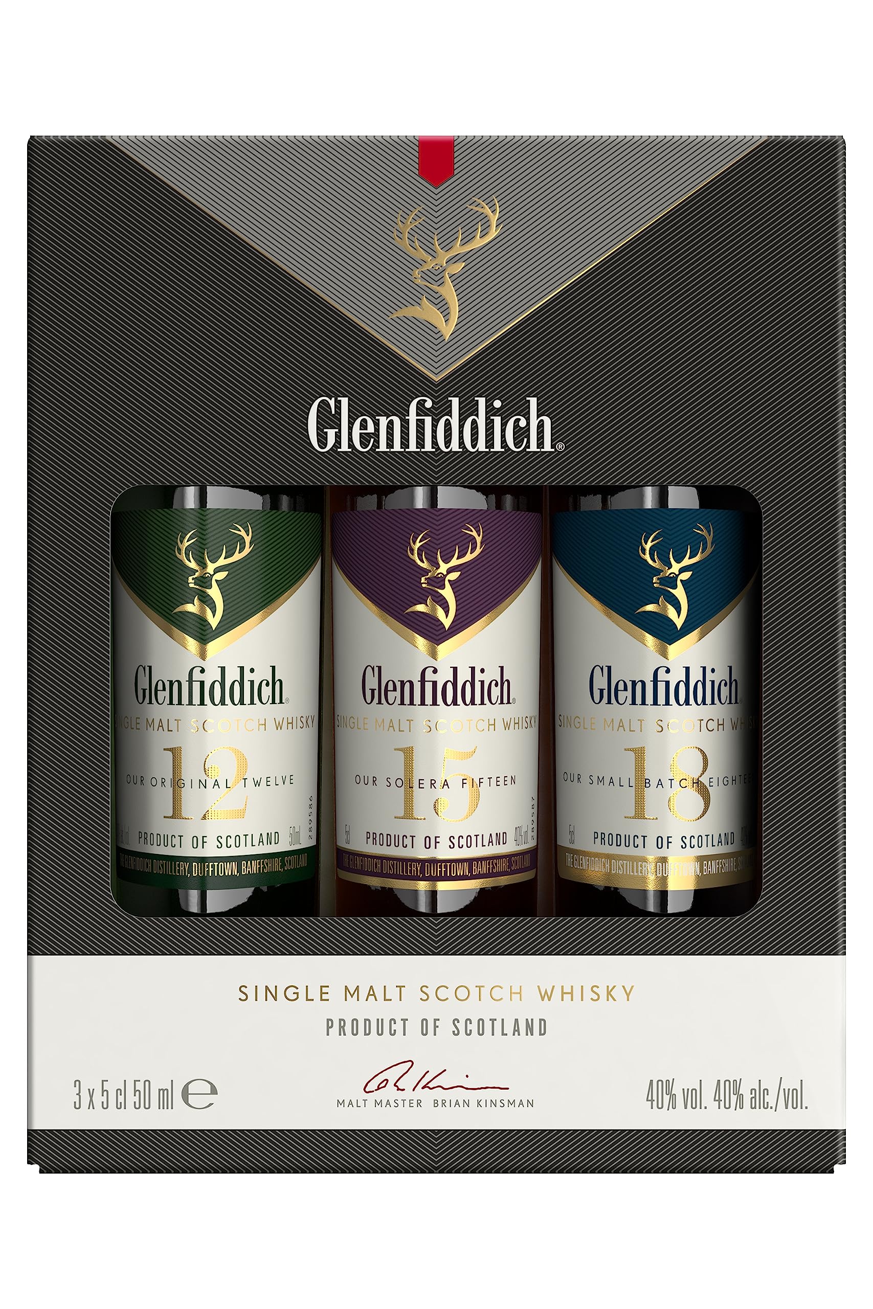 Glenfiddich 15 Jahre Solera Whisky 0,7l Geschenkbox honig