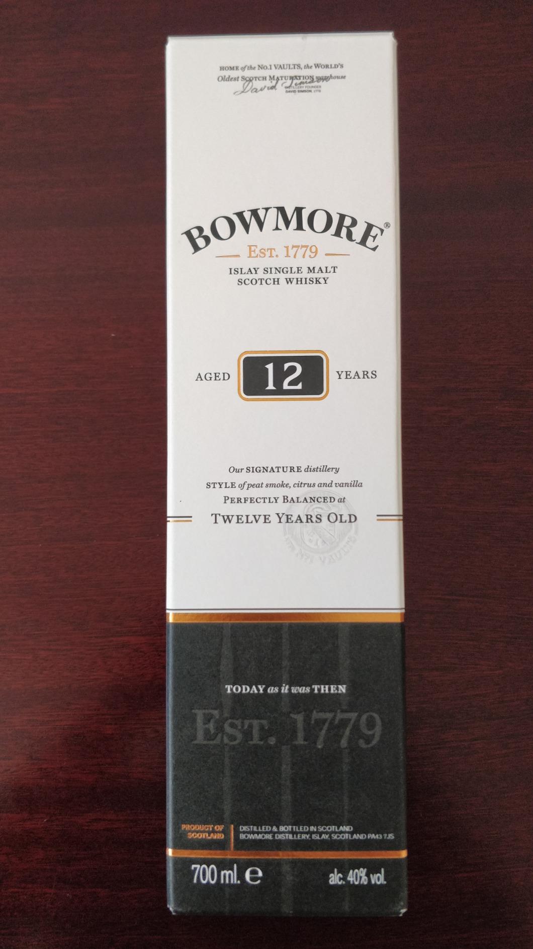 Bowmore 12 Jahre Islay Single Malt Whisky 0,7l rauchig