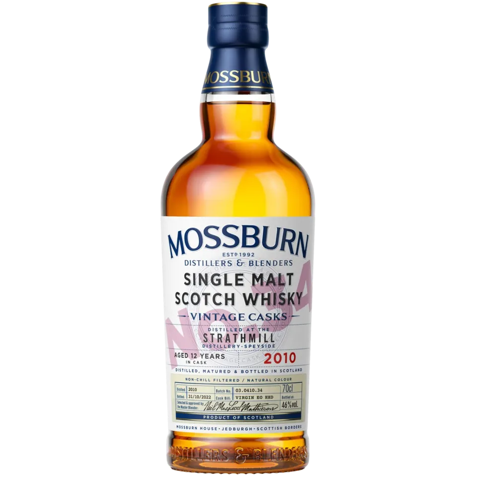 Mossburn Vintage Casks No.34 Strathmill 2010 Whisky floral