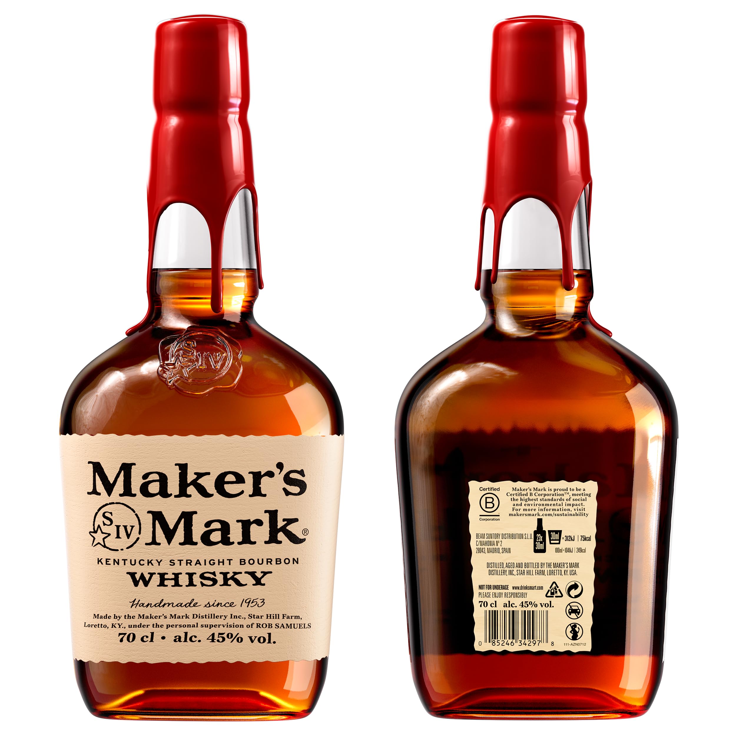 Maker's Mark Kentucky Straight Bourbon Whisky 0,7l mild