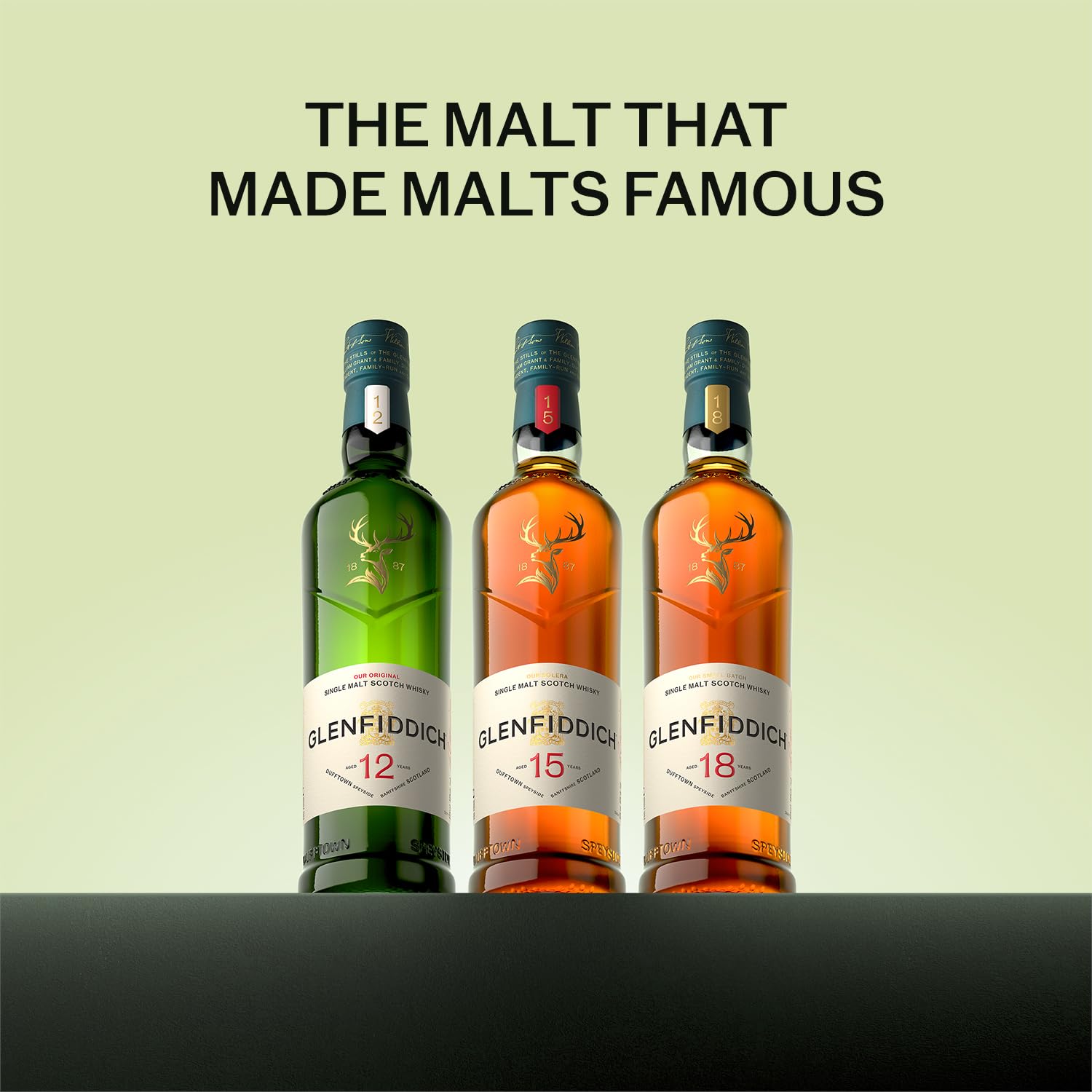 Glenfiddich 15 Jahre Solera Whisky 0,7l Geschenkbox honig