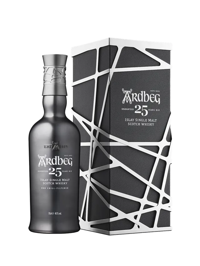 Ardbeg 25 Years Old Whisky Bourbonfass 0,7l komplex