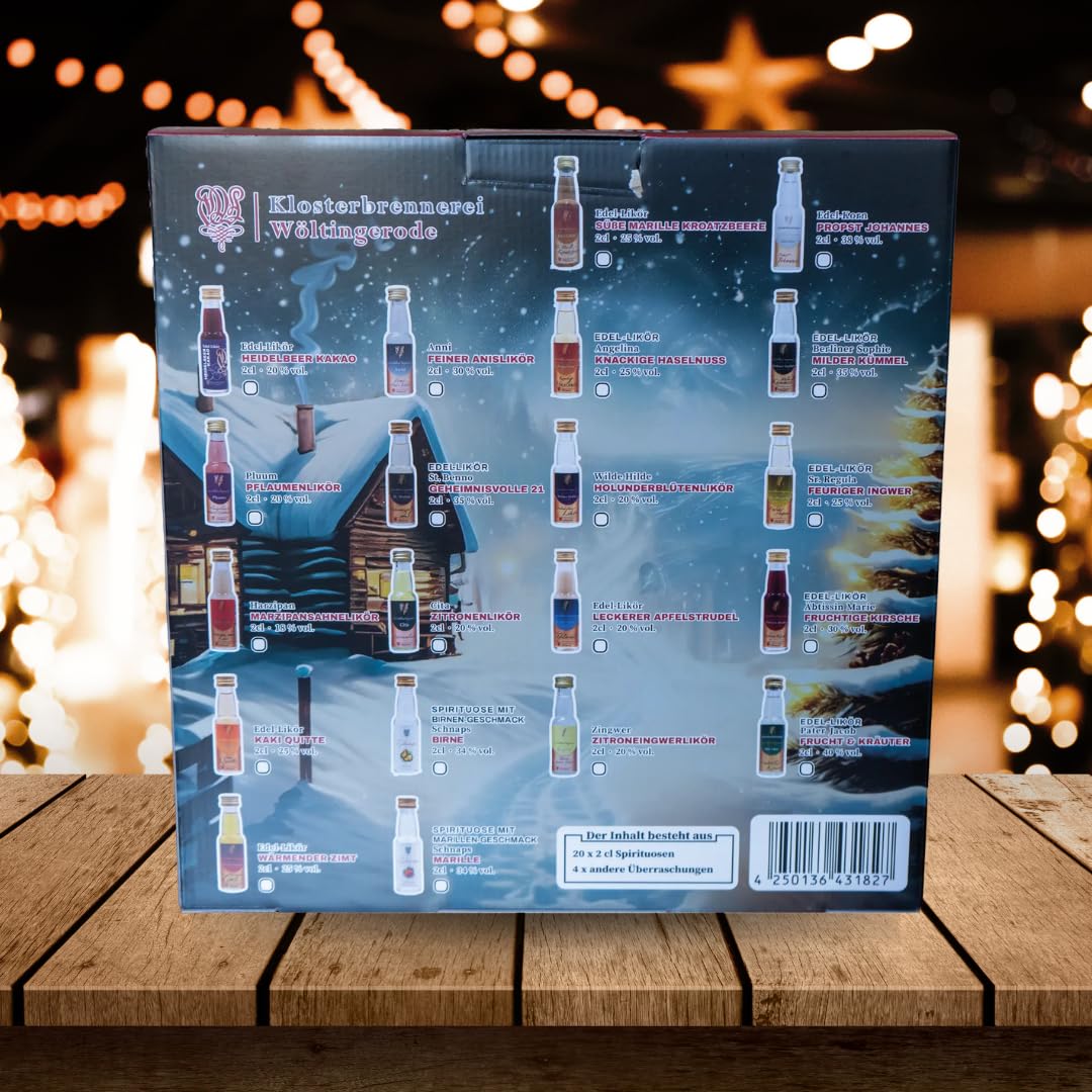 Klosterbrennerei Wöltingerode Spirituosen Adventskalender 24 Türchen Likörset