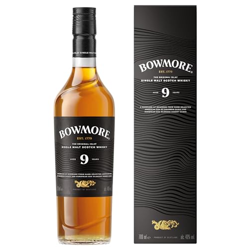 Bowmore 9 Jahre Islay Single Malt Whisky 0,7l Torfrauch