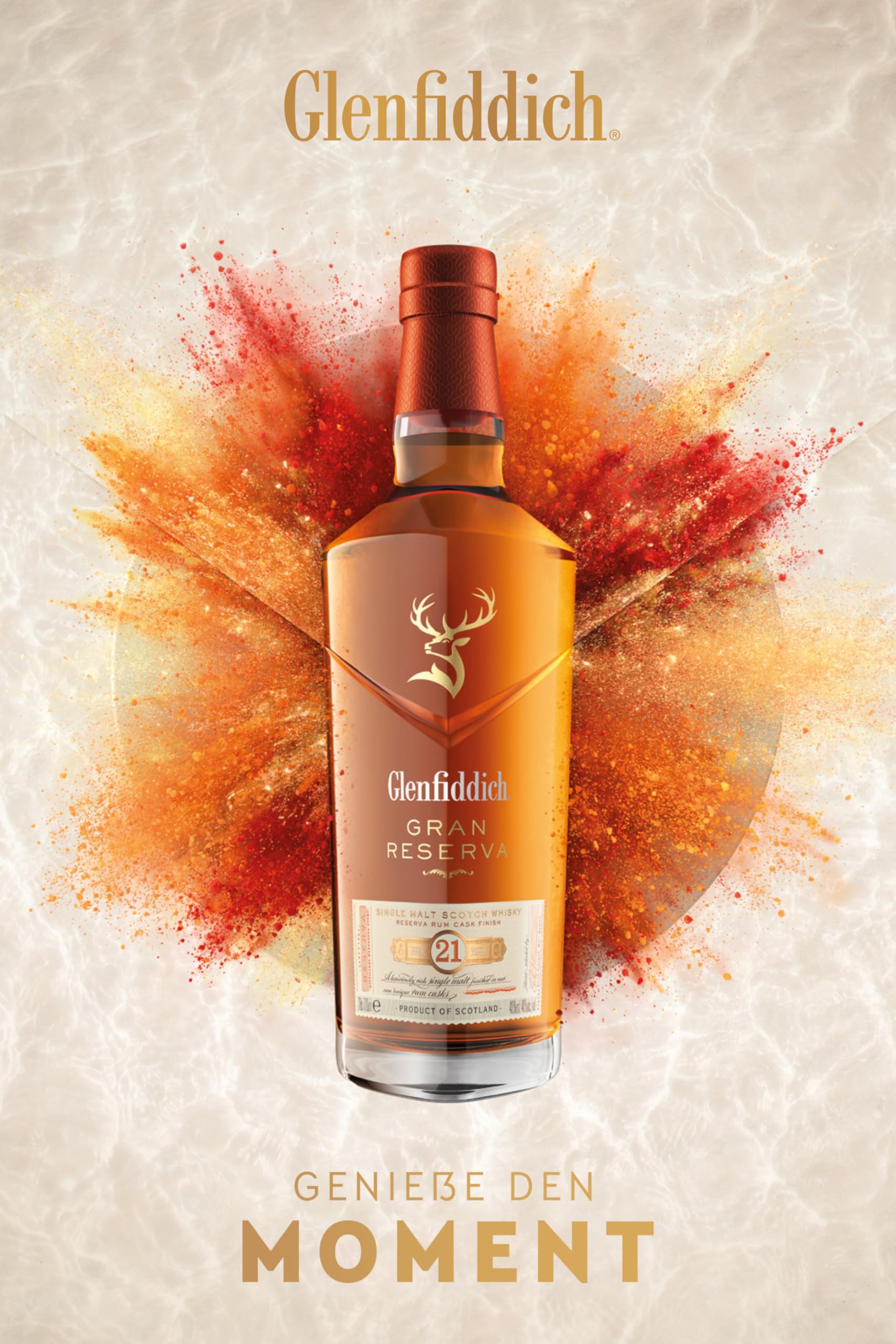 Glenfiddich Gran Reserva 21 Jahre Single Malt Whisky 0,7l Rumfass