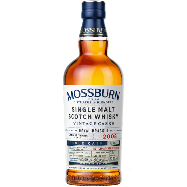 Mossburn Single Cask Royal Brackla 2008 Whisky 15 Jahre