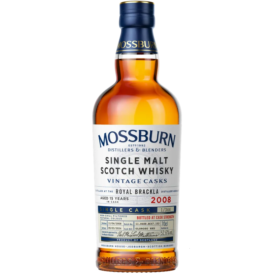 Mossburn Single Cask Royal Brackla 2008 Whisky 15 Jahre