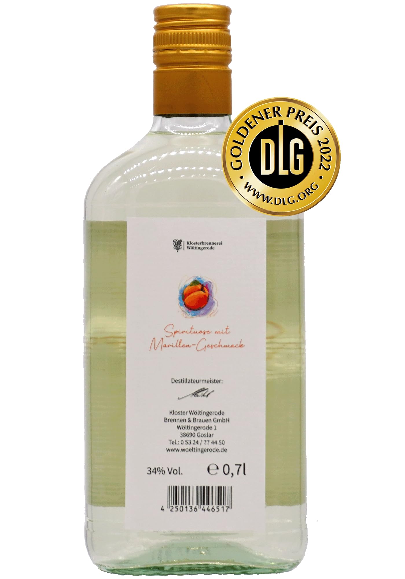 Klosterbrennerei Marille Schnaps 0,5l fruchtig