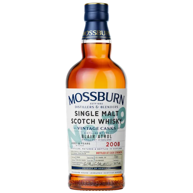 Mossburn No 39 Blair Athol 2008 Single Malt Whisky 0,7l Oloroso