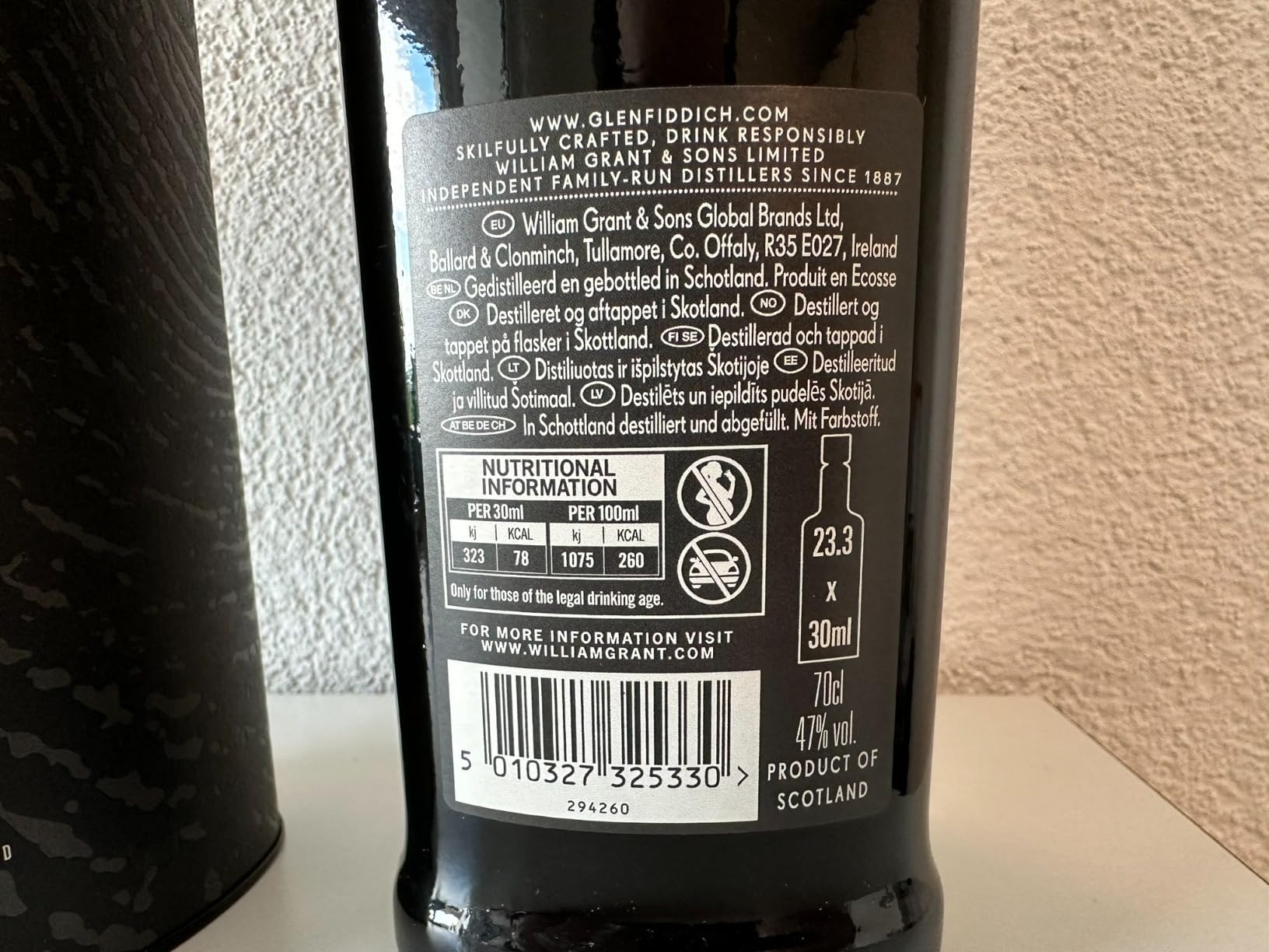 Glenfiddich Experimental Project XX No.2 Single Malt Whisky 0,7l 47% Fass