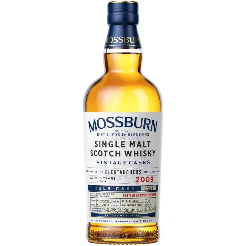 Mossburn Single Cask Glentauchers 2009 Sauternes Whisky 0,7L