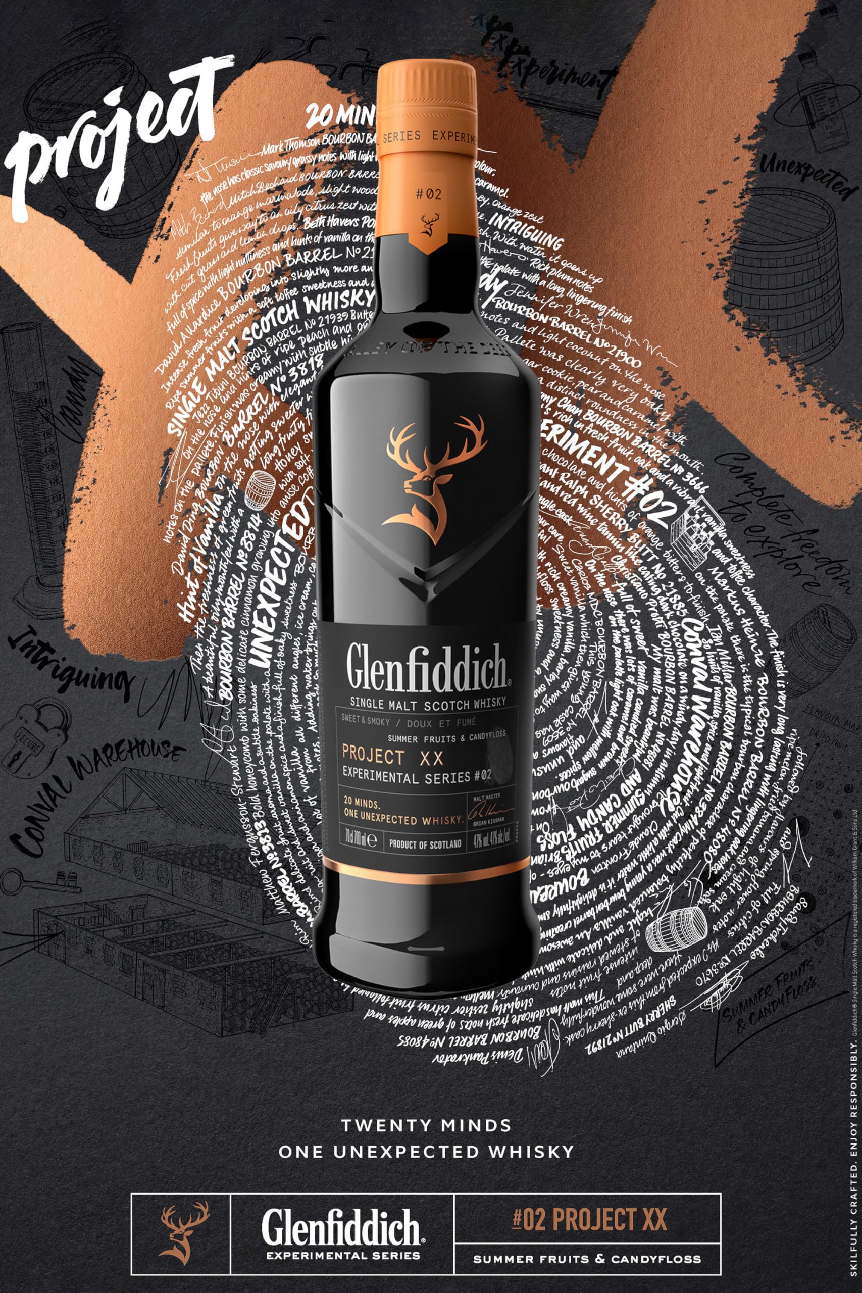 Glenfiddich Experimental Project XX No.2 Single Malt Whisky 0,7l 47% Fass