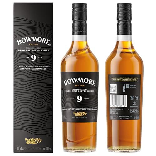 Bowmore 9 Jahre Islay Single Malt Whisky 0,7l Torfrauch