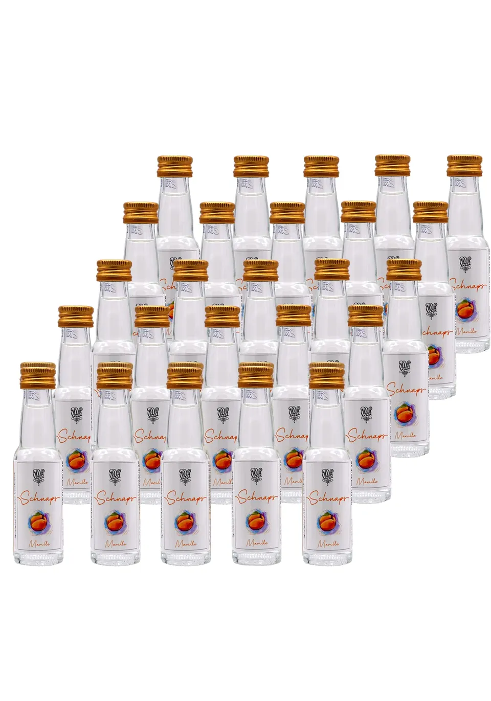 Kleine Klösterlein Marille Schnaps 25x0,02l Party