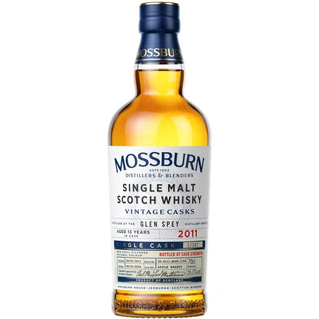 Mossburn Single Cask Glen Spey 2011 Whisky Apple Brandy Finish