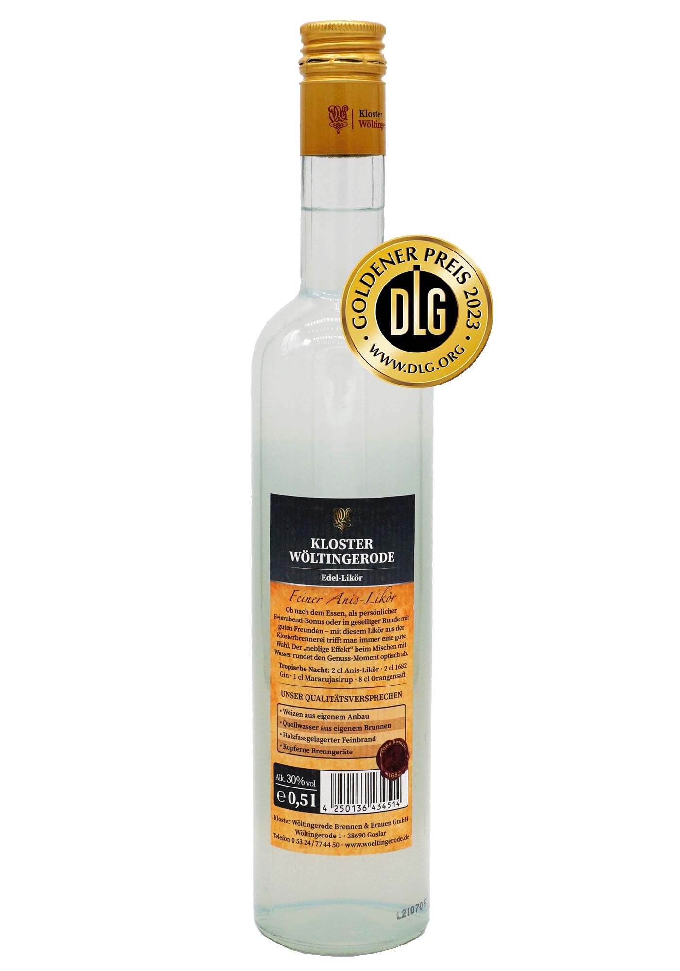 Klosterbrennerei Anni Anis-Likör 0,5l mild
