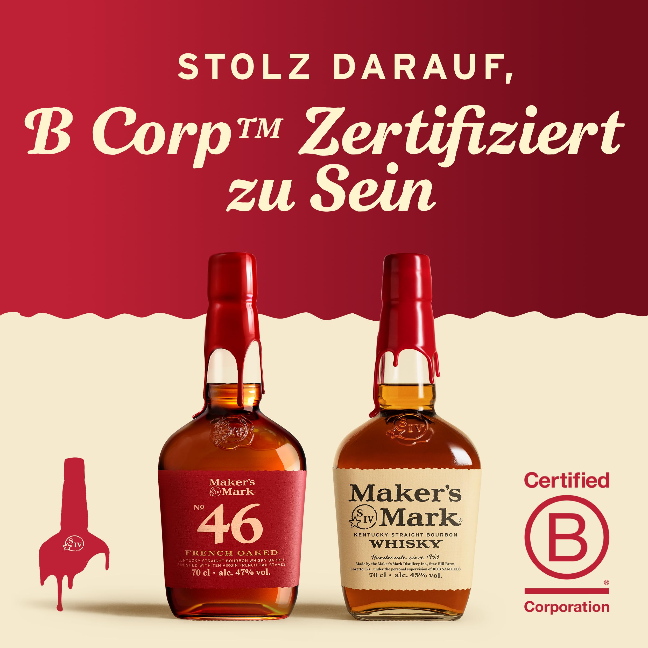 Maker's Mark Kentucky Straight Bourbon Whisky 0,7l mild