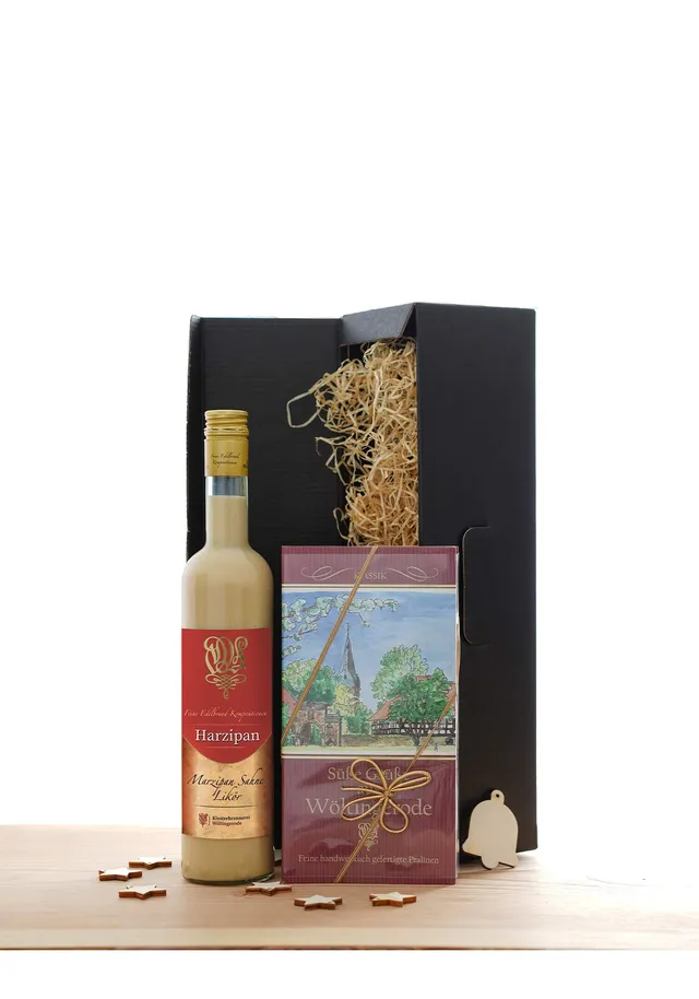 Wöltingerode Genusspaket Harzipan 0,5l Pralinen Geschenkset
