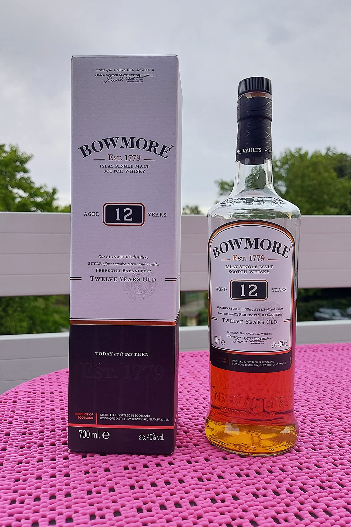 Bowmore 12 Jahre Islay Single Malt Whisky 0,7l rauchig