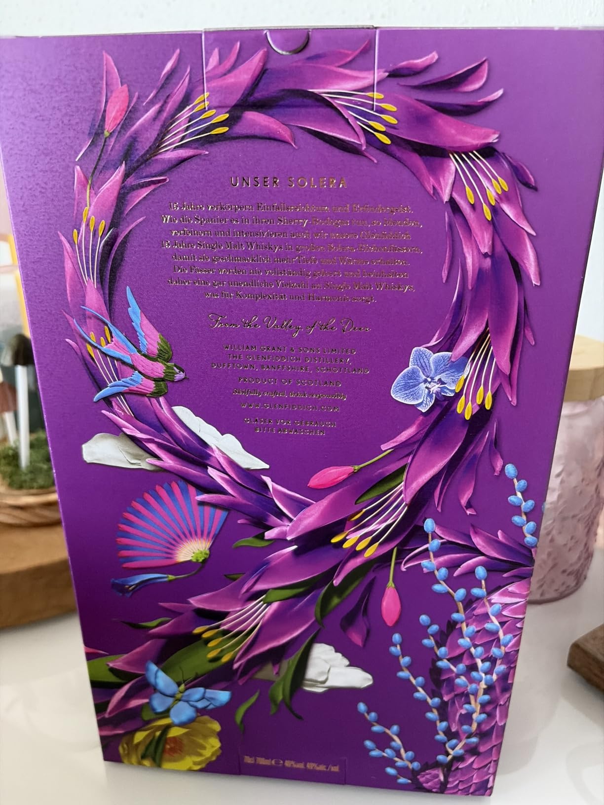 Glenfiddich 15 Jahre Single Malt Whisky Geschenkset 0,7l mit Gläsern